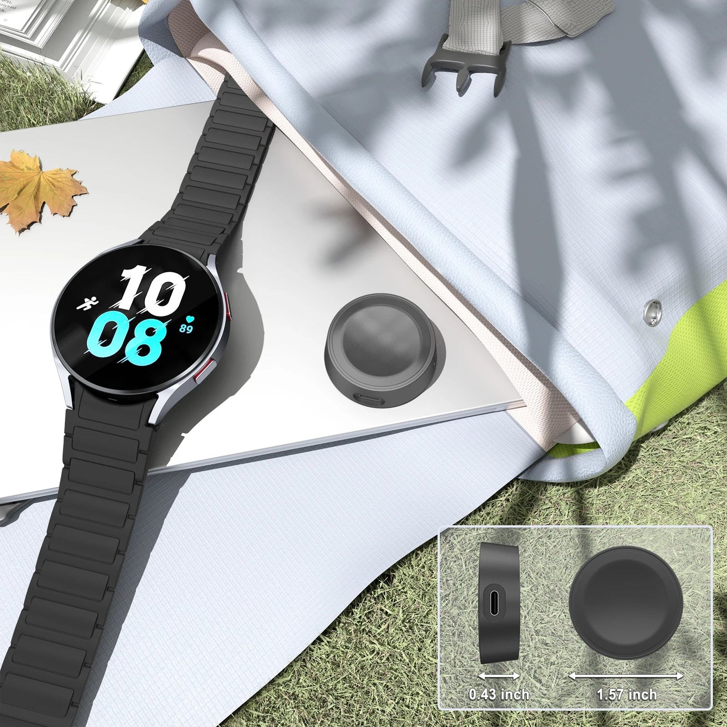 Watch Charger Single Head for Samsung Galaxy Watch 7/6/5/4 40/44Mm Charging Dock for Galaxy Watch 4/6 Classic 42/46Mm 43/47Mm
