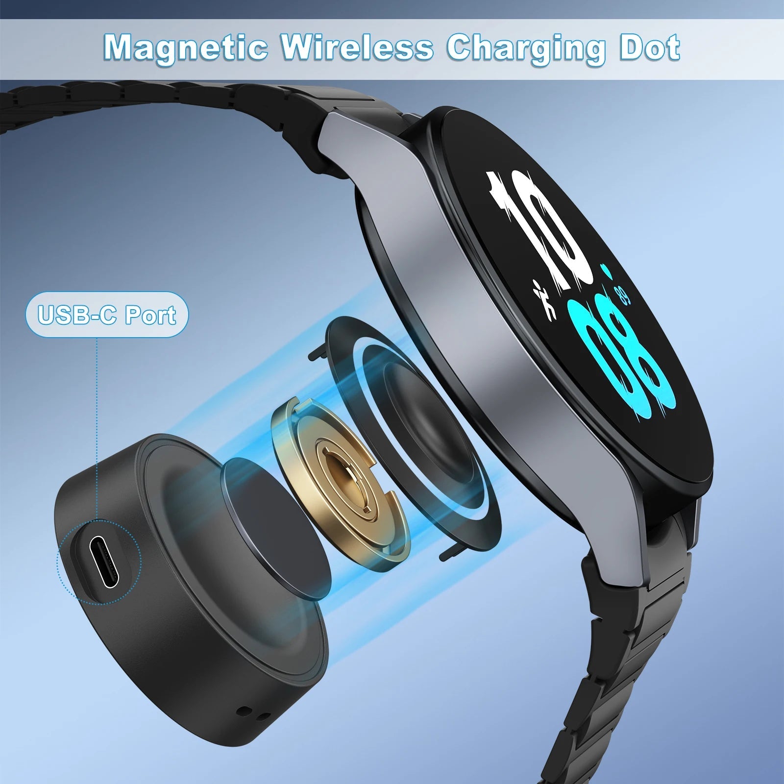 Watch Charger Single Head for Samsung Galaxy Watch 7/6/5/4 40/44Mm Charging Dock for Galaxy Watch 4/6 Classic 42/46Mm 43/47Mm